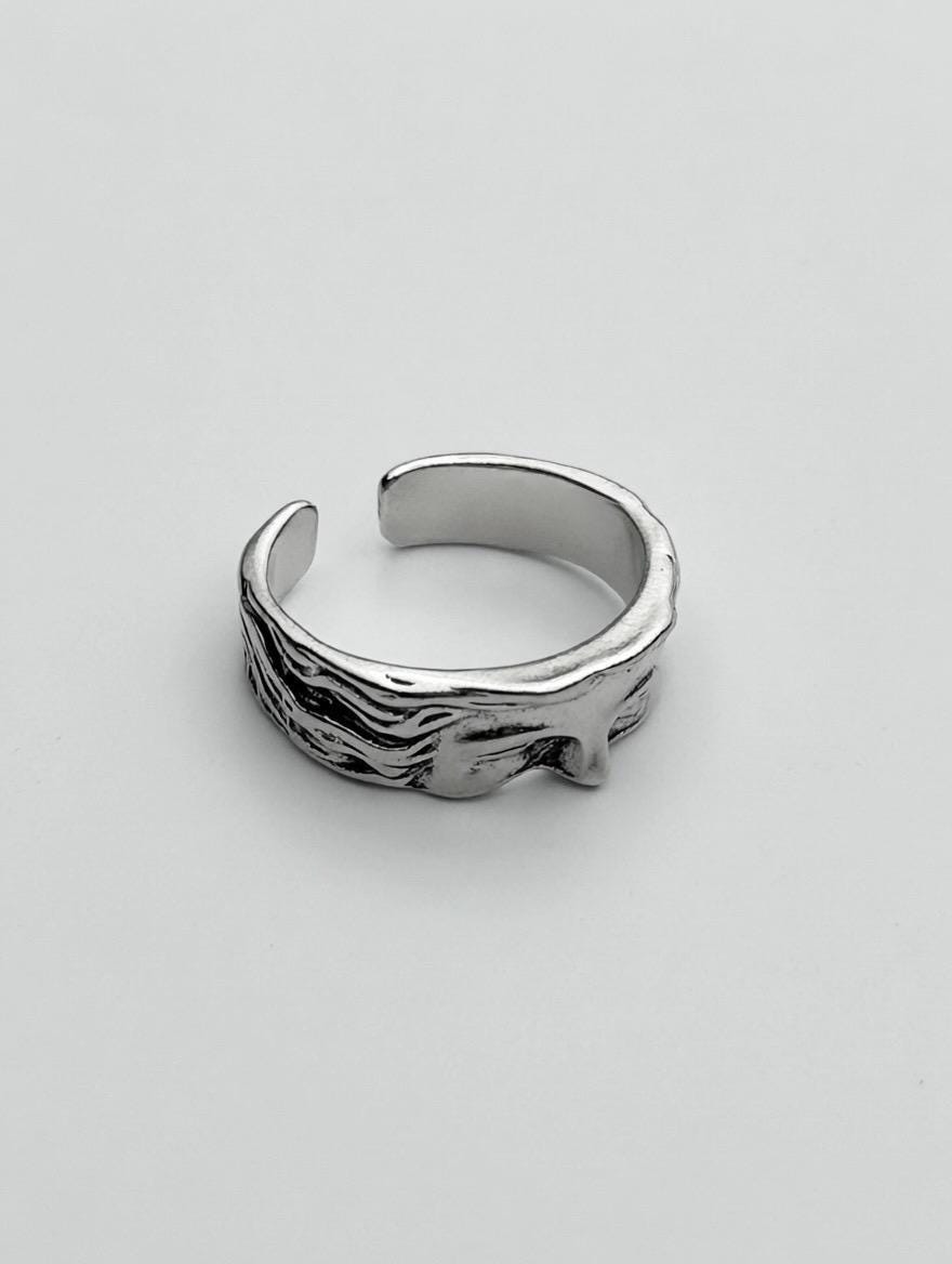 Bague Visage Grec – Acier Inoxydable, Unisexe & Durable