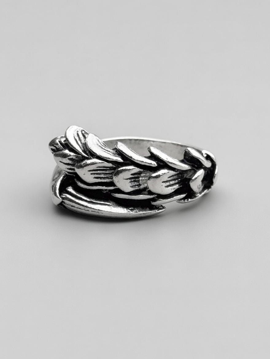 Bague Épine en Acier Inoxydable – Vintage Gothique Unisexe Ajustable