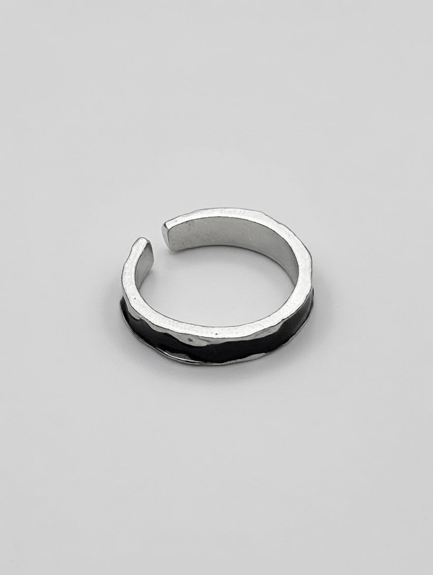 Bague Argent 925 Visage Sculpté Massive – Bijou Statement Figuratif Artistique Chunky Poinçonné