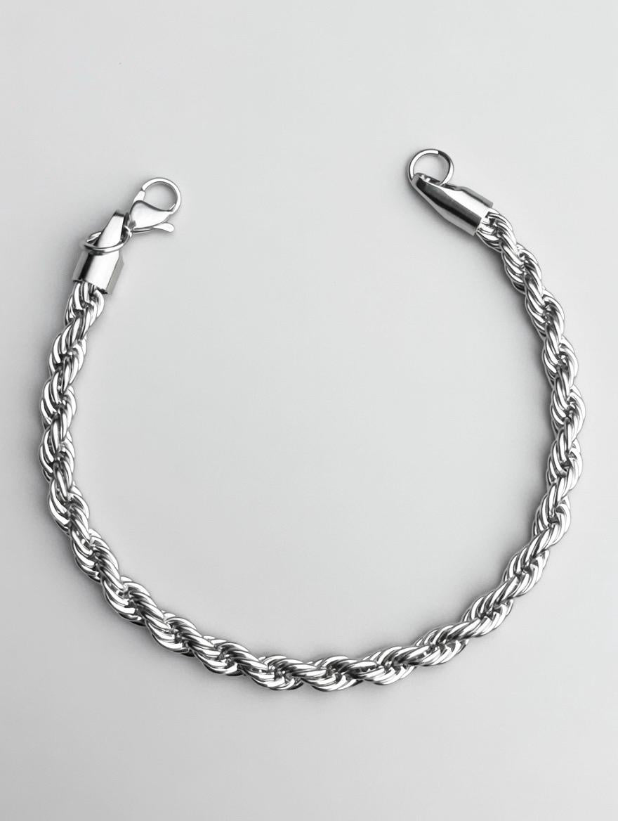 Bracelet raffiné en maille tressée – Argent 925 • Unisexe • Durable & Waterproof