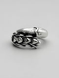 Bague Épine en Acier Inoxydable – Vintage Gothique Unisexe Ajustable